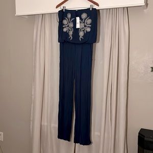 NWT NAVY SUMMER ROMPER